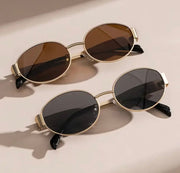 Trendy Oval shape Metal Premium sunglasses 🕶️ A024