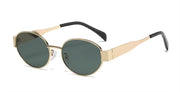 Trendy Oval shape Metal Premium sunglasses 🕶️ A024