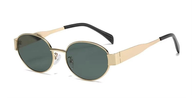 Trendy Oval shape Metal Premium sunglasses 🕶️ A024