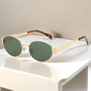 Trendy Oval shape Metal Premium sunglasses 🕶️ A024