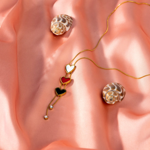 Luxury Stainless Hearts Pendant A-01