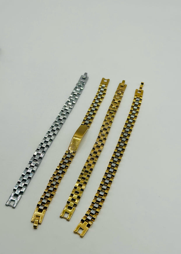 24k Two Tone Bracelet