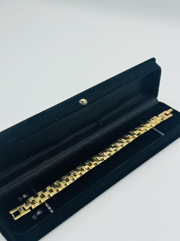 24k Two Tone Bracelet