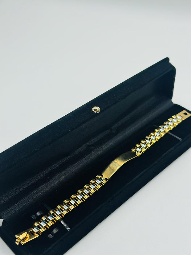 24k Two Tone Bracelet