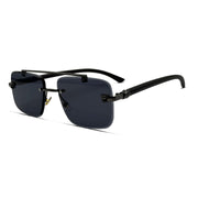 Mafia Black Luxury Rimless Sunglasses 🕶️ A019